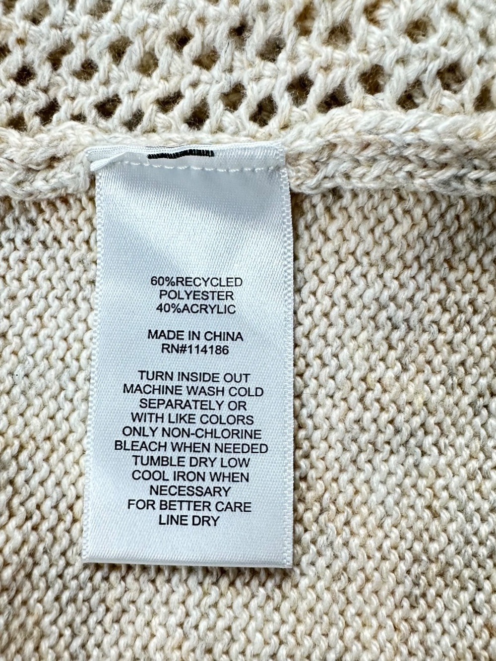 FRYE AND CO. CARDIGAN OPEN-KNIT - Picture 6 of 6